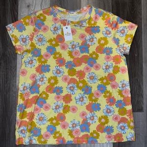 Women’s New Marine Layer Spring crew Tee Vintage Floral size Medium
